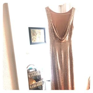 Champagne sequenced formal gown!